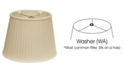 Macy's Cloth&Wire Slant Oval Side Pleat Softback Lampshade with Washer Fitter